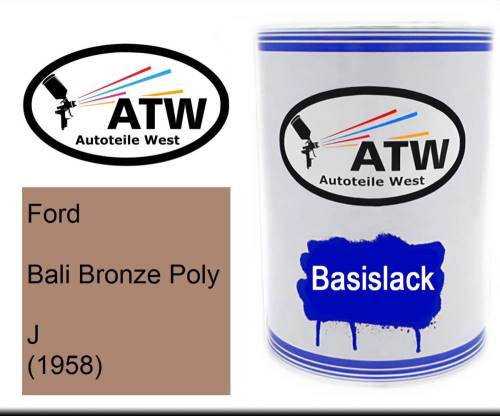 Ford, Bali Bronze Poly, J (1958): 500ml Lackdose, von ATW Autoteile West.